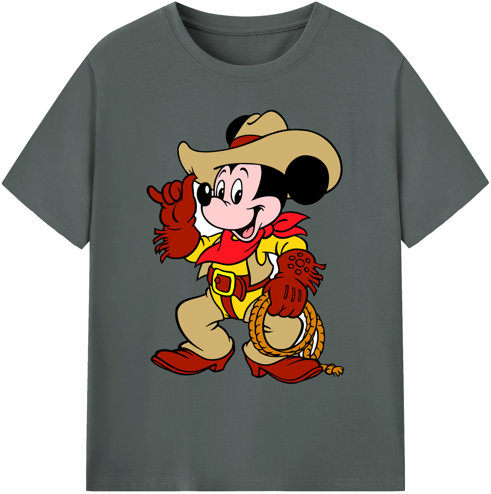 ミッキーマウス Mickey Mouse 綿100％ メンズ半袖Tシャツ｜肌触りやわらか＆通気性